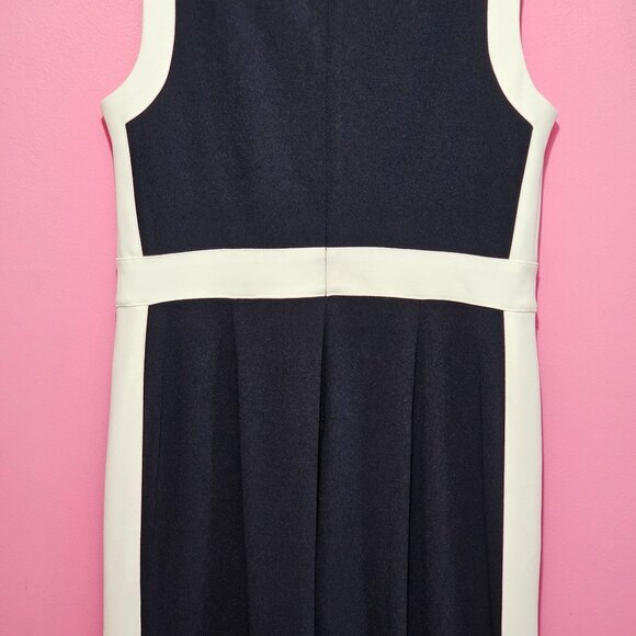 Tommy Hilfiger Sz 6 Sleeveless Pants Jumper Navy White Trim Classic Minimal - Picture 6 of 16